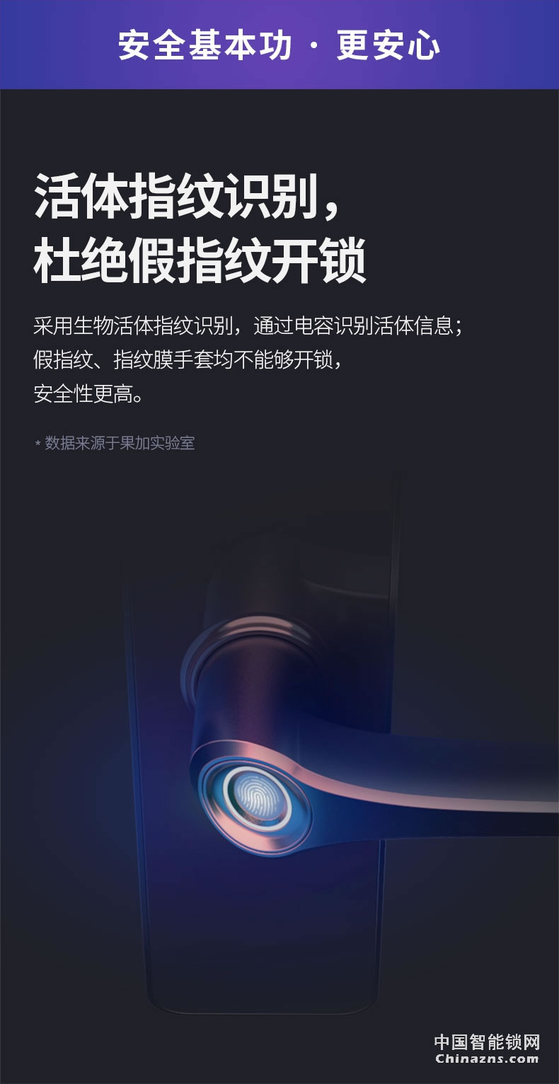 果加F2智能鎖指紋鎖家用防盜門鎖 電子鎖門鎖家用密碼鎖可聯(lián)網(wǎng)鎖