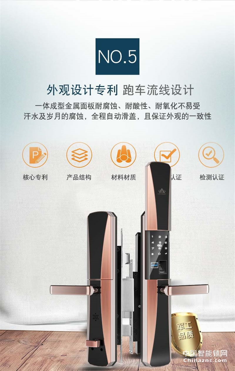 礪安軍工品質智能鎖 業界唯一 超強體驗LA7
