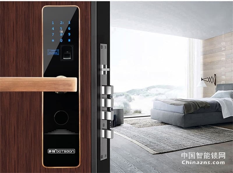 多特簡約智能鎖A6-S17 不銹鋼公寓防盜門鎖