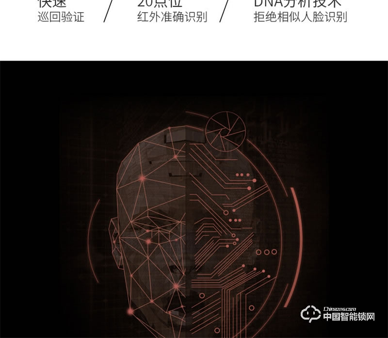 虹時代i1眼睛虹膜識別人臉智能鎖 密碼指紋鎖