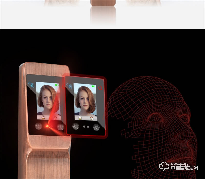 虹時代i1眼睛虹膜識別人臉智能鎖 密碼指紋鎖