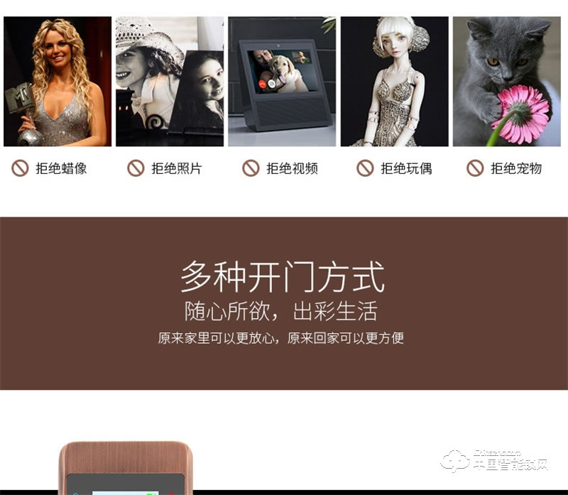 虹時代i1眼睛虹膜識別人臉智能鎖 密碼指紋鎖