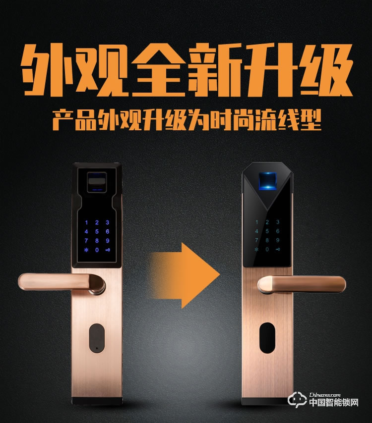 普泰升指紋鎖 智能密碼鎖 感應大門電子鎖