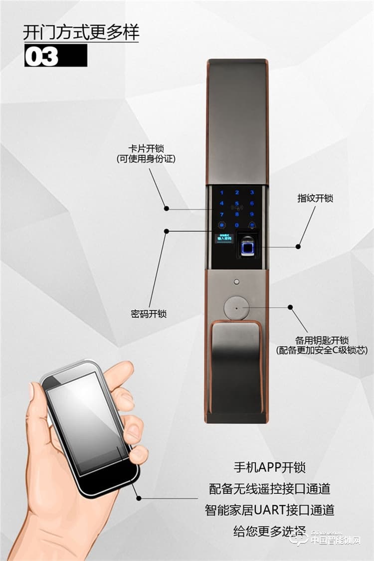 普泰升全銅智能鎖 全自動智能門鎖 智能云鎖