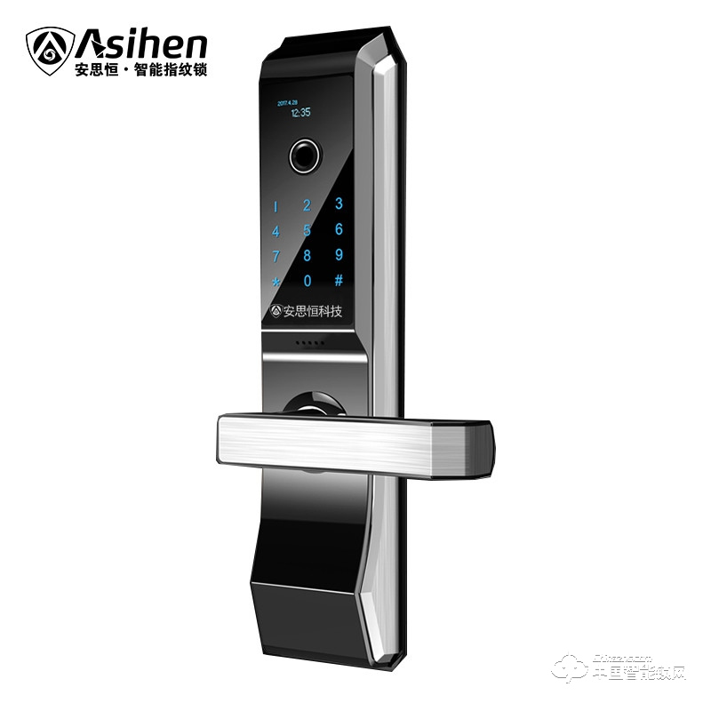 安思恒智能家居指紋鎖 半導體呼吸燈指紋鎖ALA16