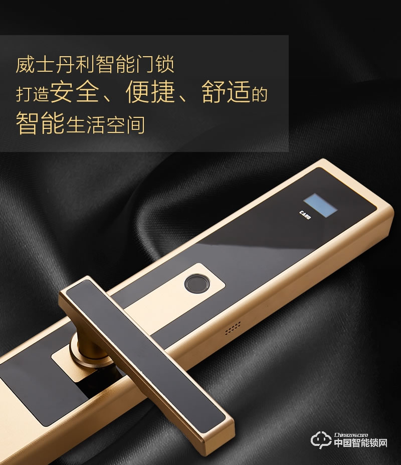 阿波羅智能鎖 智能家用指紋門鎖 防盜智能刷卡鎖