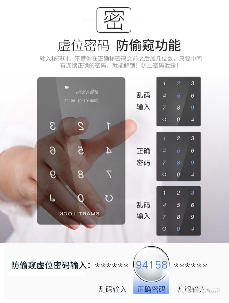 固特智能指紋鎖 密碼鎖家用室內門臥室木門鎖