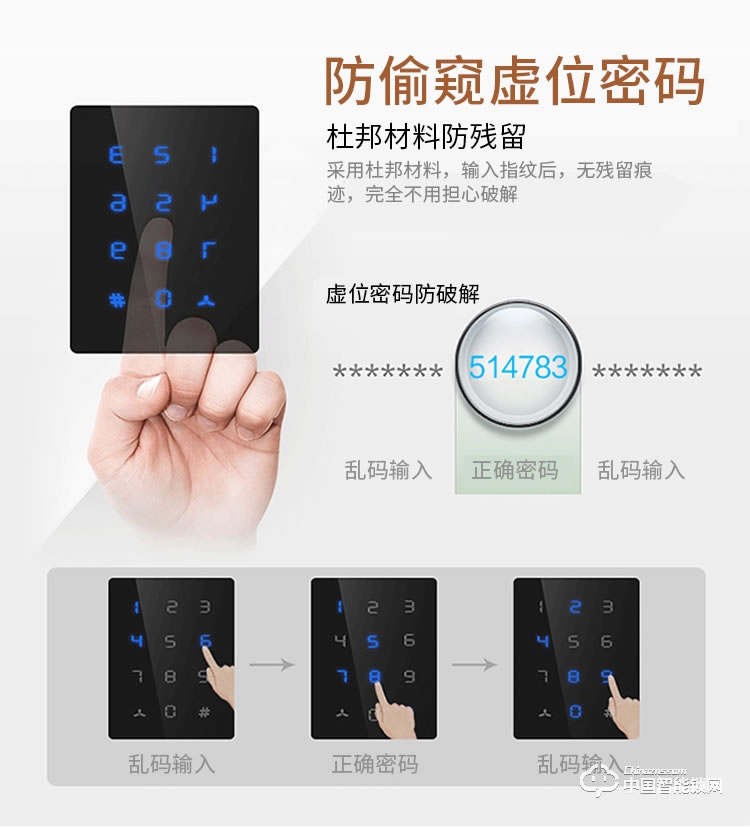 尊爵防盜指紋鎖 智能識別指紋密碼鎖 家用防盜指紋鎖電密碼鎖