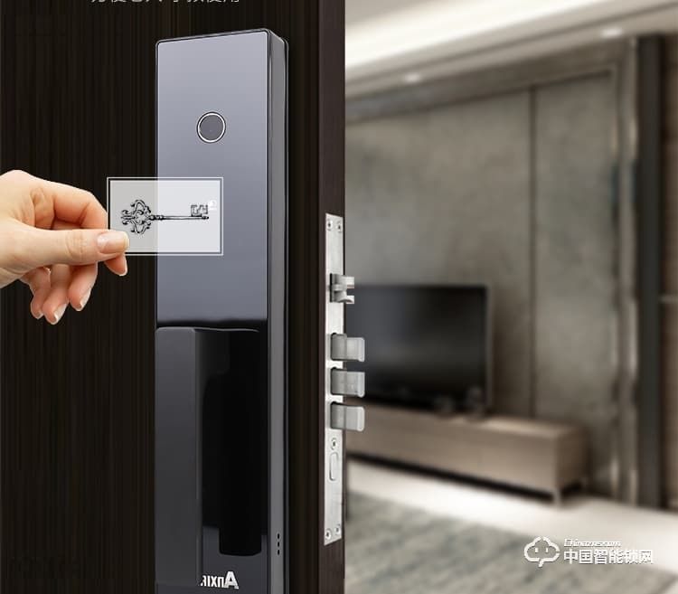 安享指紋鎖 家用指紋密碼鎖 防盜門直板智能鎖