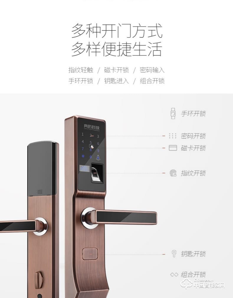 典匠智能鎖 D6013指紋鎖密碼鎖安防智能鎖