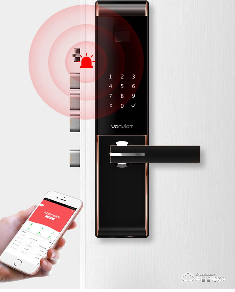 萬(wàn)維特智能云鎖 S5 NB-IoT5G智能門鎖生物指紋鎖密碼鎖