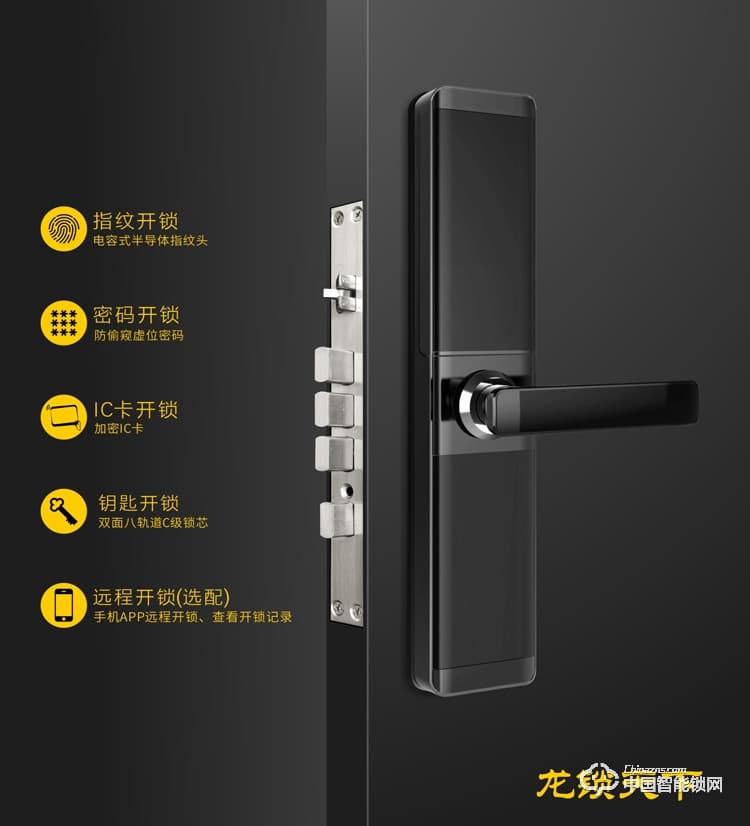 龍鎖天下智能鎖 智能鎖 指紋鎖 密碼鎖家用防盜門鎖電子鎖Z12