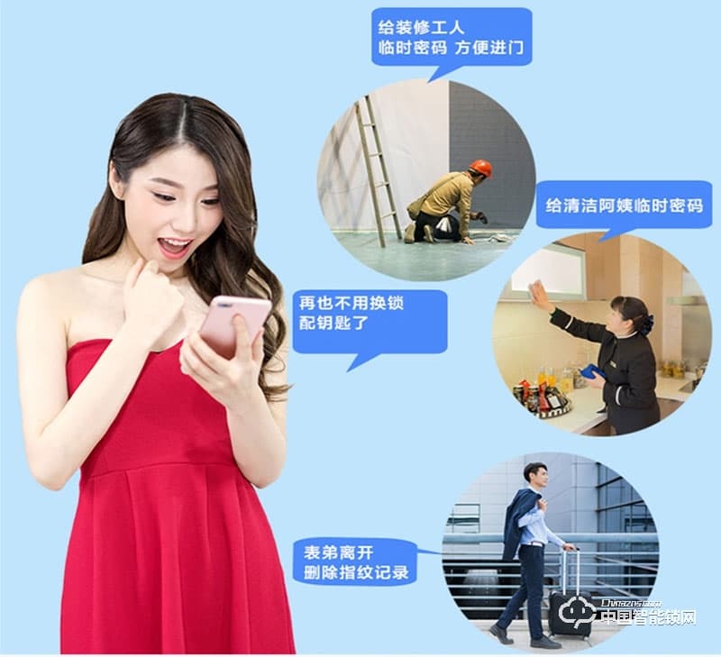 摩天仕智能鎖 智能指紋鎖M7 家用直板電子密碼鎖