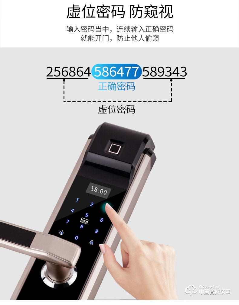 視佳指紋鎖 家用防盜門智能密碼鎖