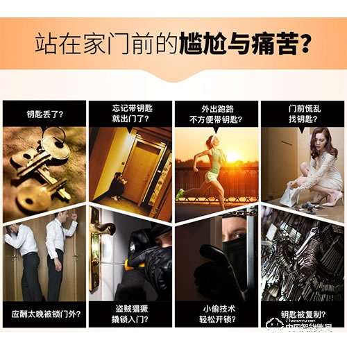 銳凌芯指紋鎖 芯-8300指紋密碼工程鎖