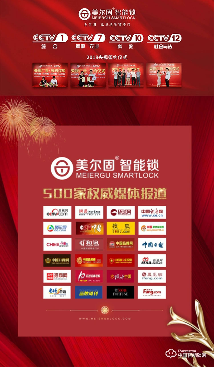 美爾固指紋鎖 家用防盜門鎖密碼鎖電子鎖