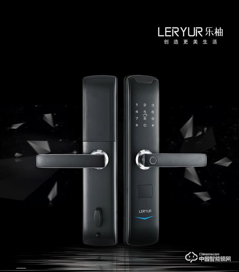 樂柚智能鎖 家用直板指紋鎖 防盜門電子密碼鎖