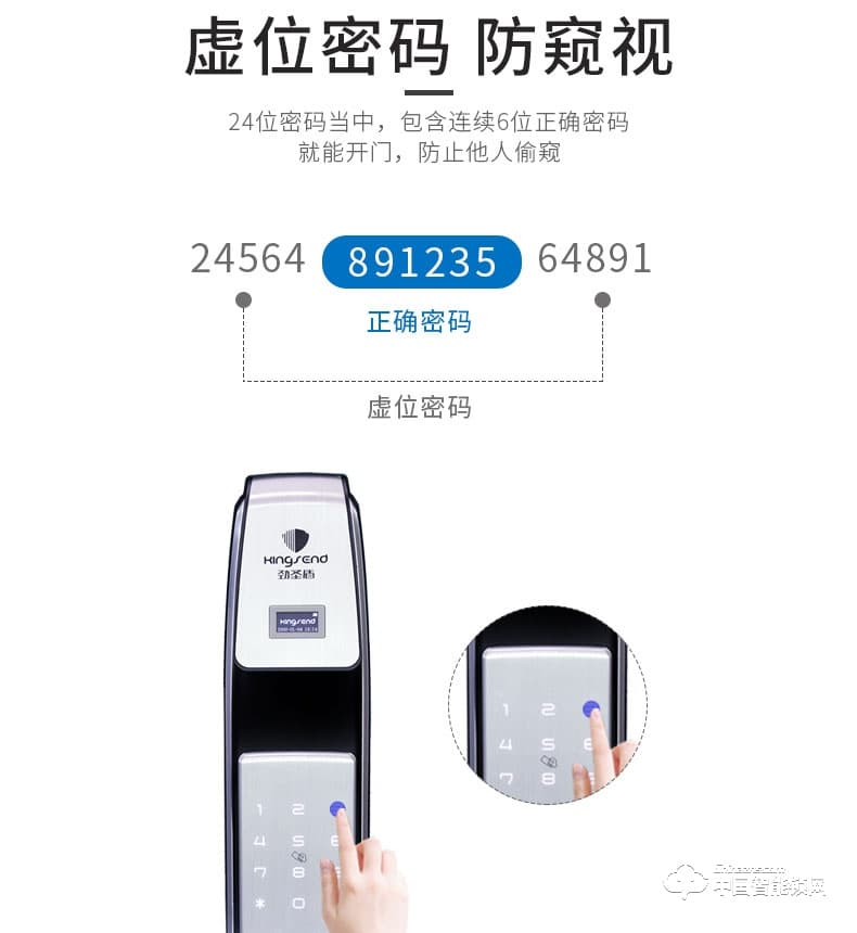 勁圣盾指紋鎖 家用指紋鎖全自動防盜門鎖