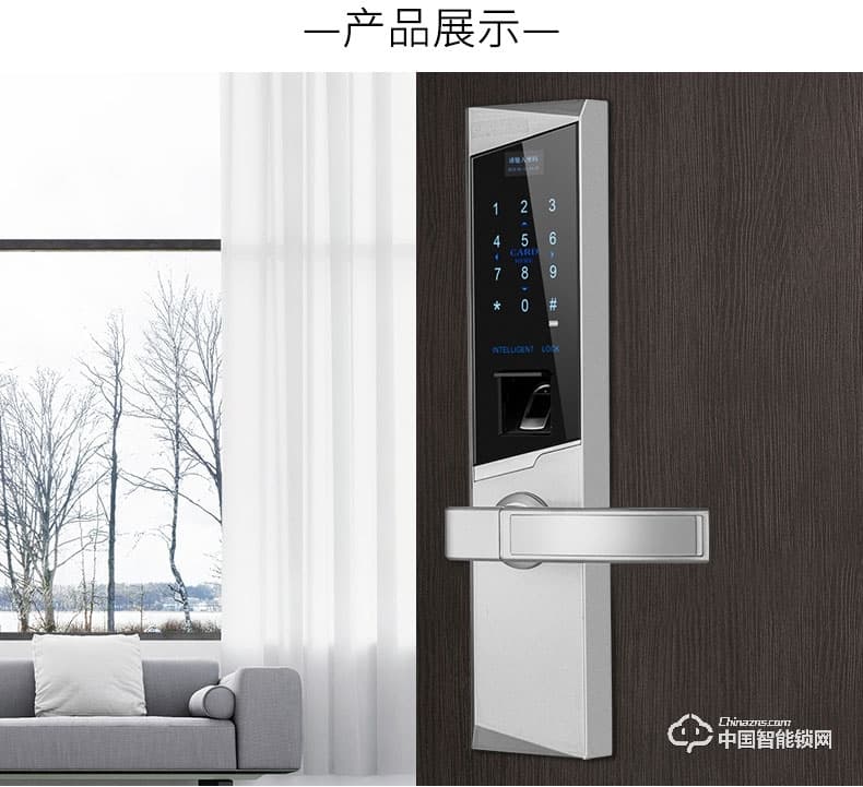 勁圣盾指紋鎖 遠程遙控鎖不銹鋼電子門禁鎖辦公室指紋鎖