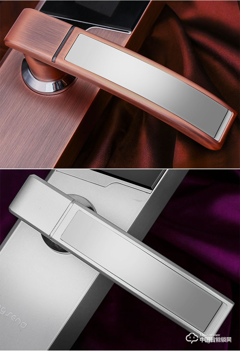 勁圣盾指紋鎖 遠程遙控鎖不銹鋼電子門禁鎖辦公室指紋鎖