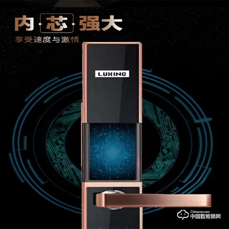 璐興智能鎖 app全自動(dòng)滑蓋半導(dǎo)體智能鎖