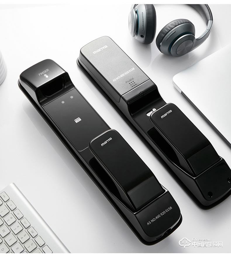 曼亞智能鎖 智能鎖推拉式家用防盜門電子鎖刷卡鎖