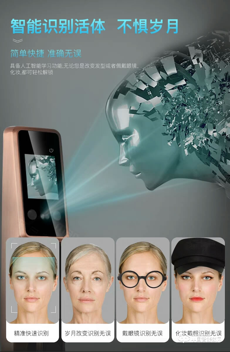 智得利智能鎖 人臉識(shí)別智能鎖 家用電子密碼鎖A-098