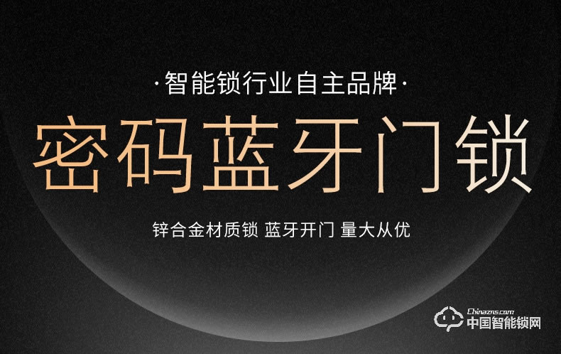 飛黃智能鎖 鋅合金材質密碼藍牙門鎖