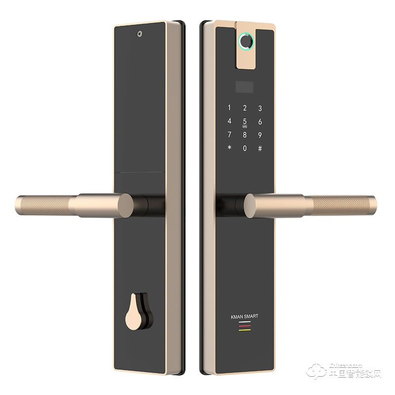 凱曼智能鎖 直板指紋鎖 家用防盜門電子密碼鎖E60A