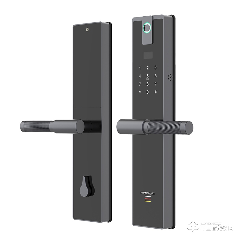 凱曼智能鎖 家用直板指紋鎖密碼鎖刷卡鎖E60A黑色