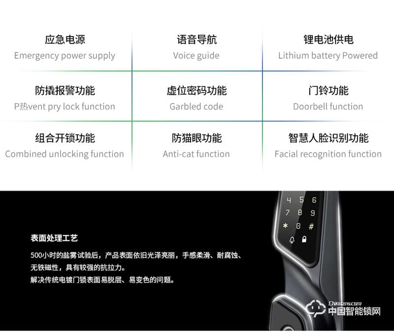 中科匯普智能鎖 互聯(lián)網(wǎng)智能鎖 人臉識別智能鎖