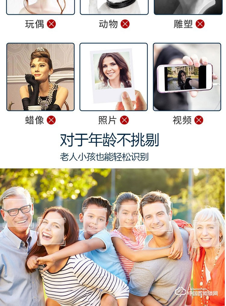 范斯洛克智能鎖 銀色第二代人臉識別鎖