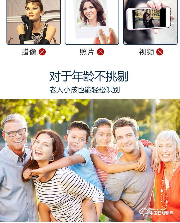 范斯洛克智能鎖 黑色人臉識別智能鎖