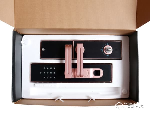 興飛智能鎖 玫瑰金指紋鎖 家用防盜門智能鎖