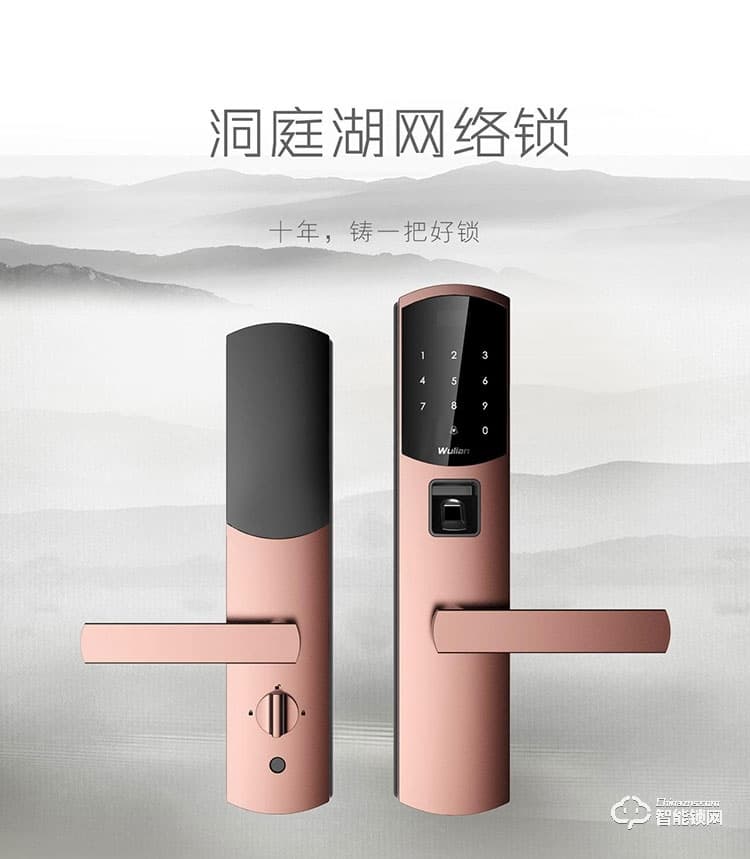 銘港物聯智能鎖 尊享版智能指紋洞庭湖門鎖套裝