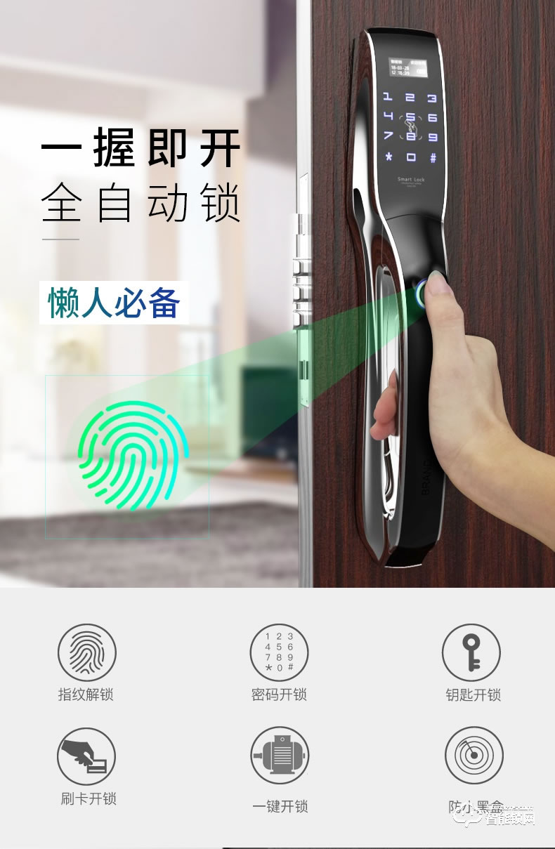 美利保指紋鎖 MLB800家用智能全自動密碼鎖