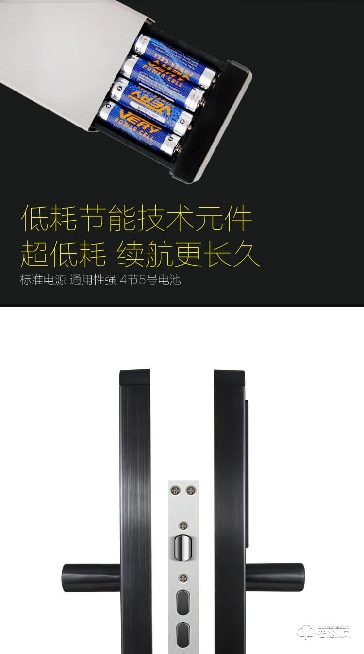 安諾斯智能鎖 指紋密碼刷卡鑰匙門鎖ANS6603