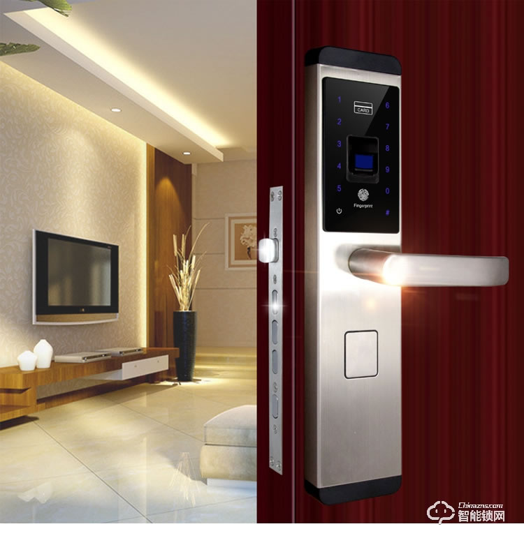 安諾斯智能鎖 指紋密碼刷卡鑰匙門鎖ANS6603