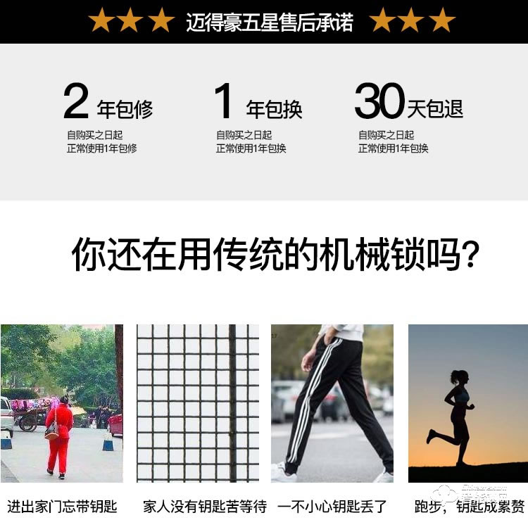 邁得豪智能鎖 MDH-M6 指紋鎖 防盜門指紋密碼鎖