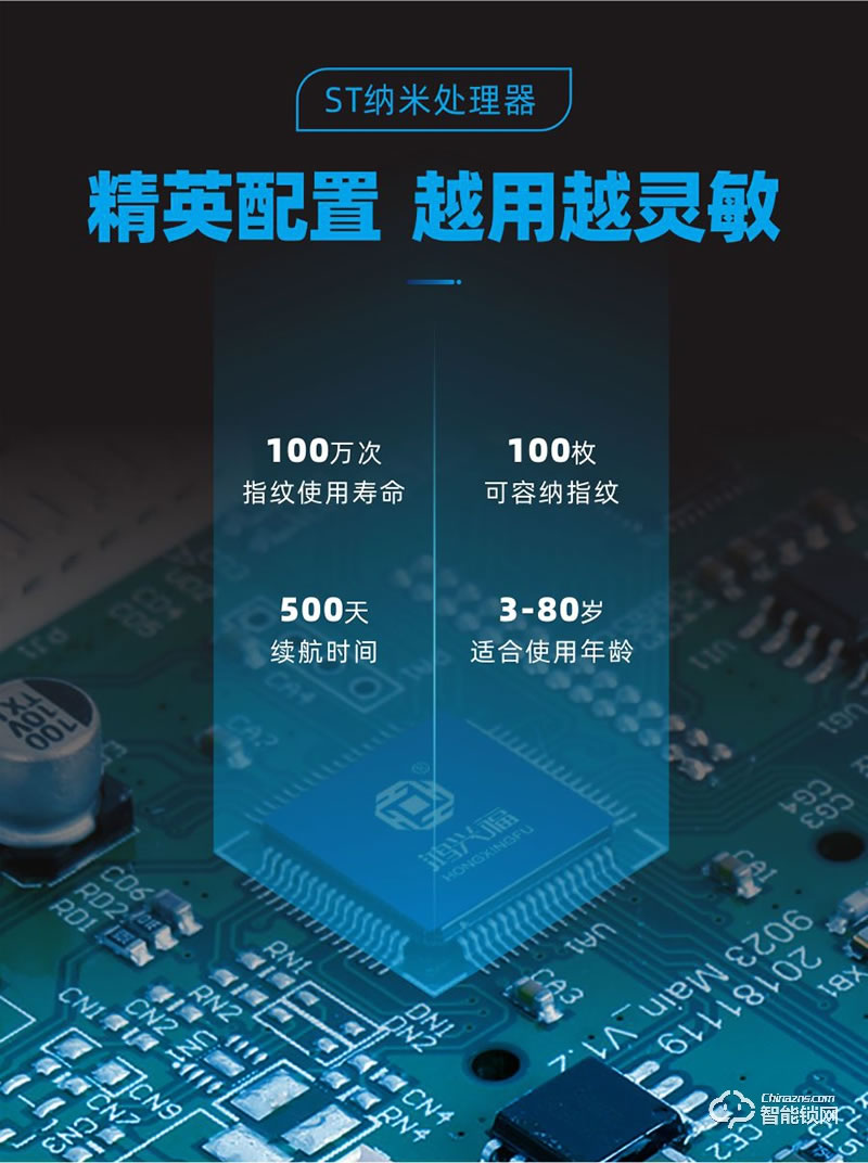 鴻興福智能鎖 A8003人臉識別掌靜脈智能鎖