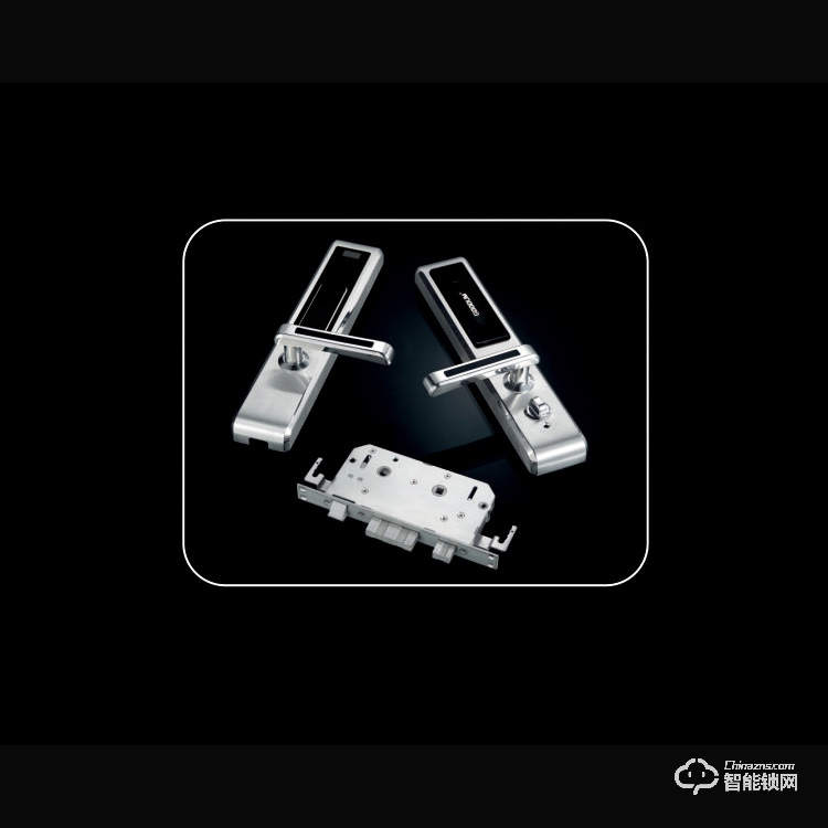 高盾智能鎖 F8800指紋密碼電子鎖 純不銹鋼防盜門天地桿鎖體