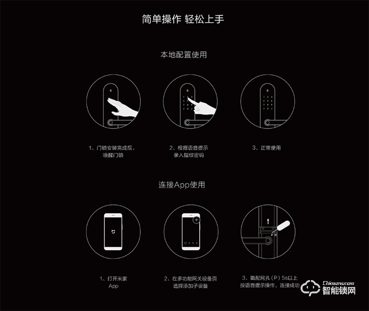 綠米智能鎖 S2Pro指紋密碼智能鎖