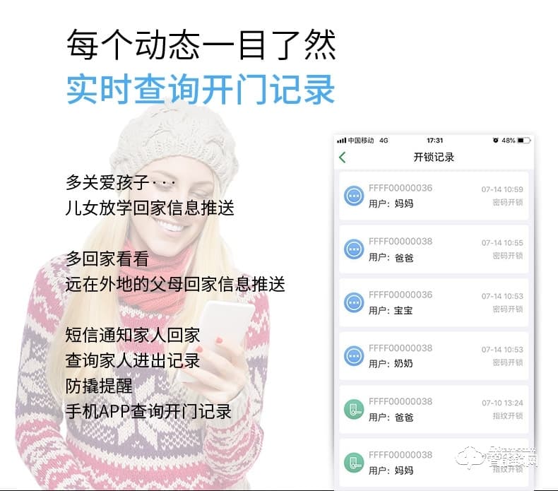 長虹智能鎖 B5指紋鎖家用防盜門密碼鎖