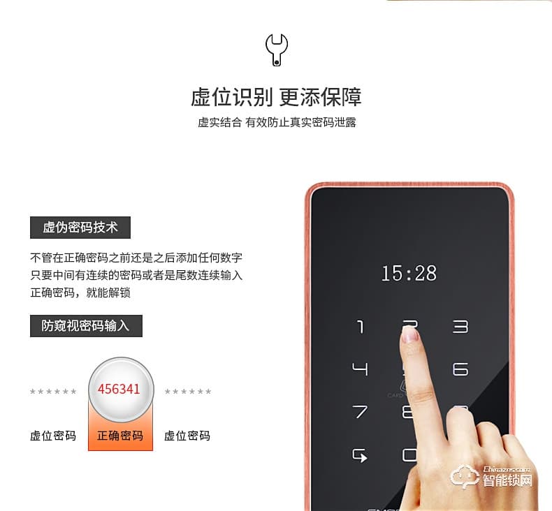 卡貝智能鎖 家用防盜門密碼鎖