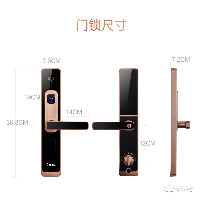 美的指紋鎖 智能鎖感應(yīng)鎖手機(jī)遠(yuǎn)程控制鎖