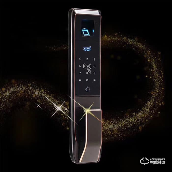 薩洛克智能鎖 推拉式指紋密碼鎖