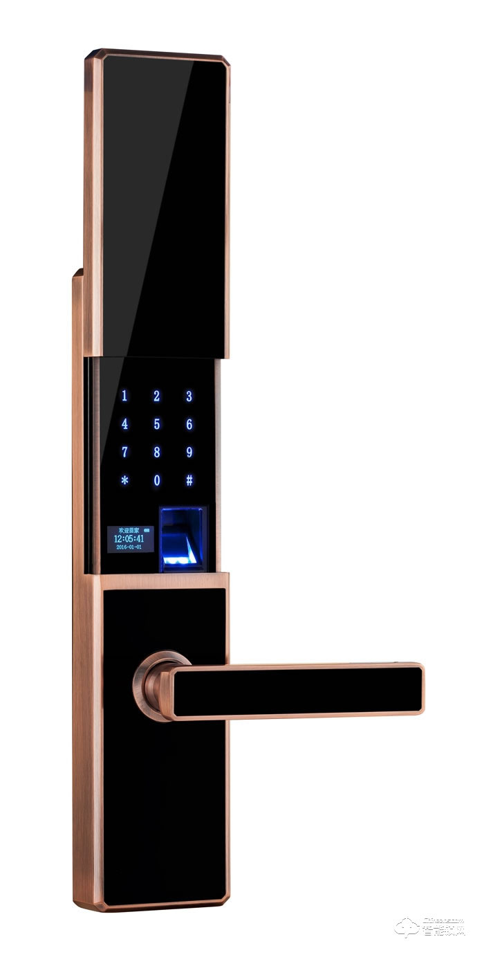 薩洛克智能鎖 滑蓋指紋密碼鎖