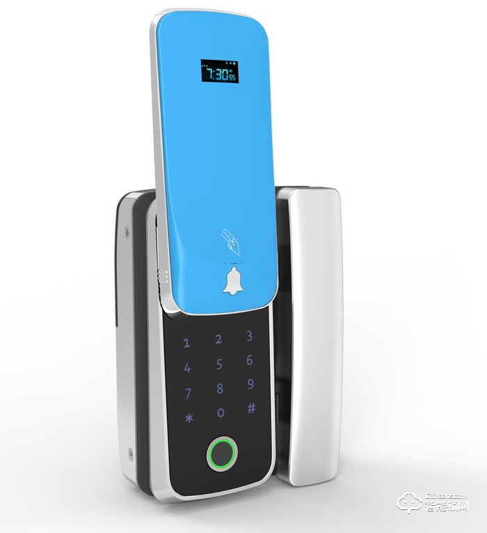 薩洛克智能鎖 S8滑蓋指紋密碼鎖