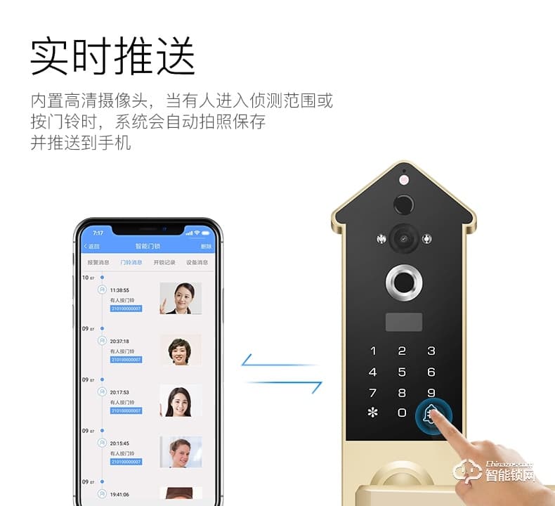 眾家安指紋鎖 家用防盜門密碼鎖智能鎖