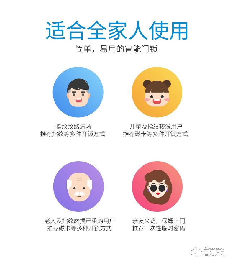 眾家安指紋鎖 家用智能鎖電子密碼鎖